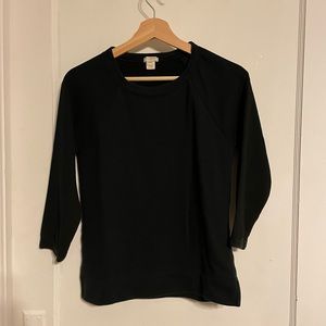 J crew black sweatshirt